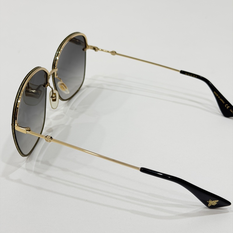 gucci GG0228s 002 亮片 小蜜蜂 太陽眼鏡 墨鏡-8