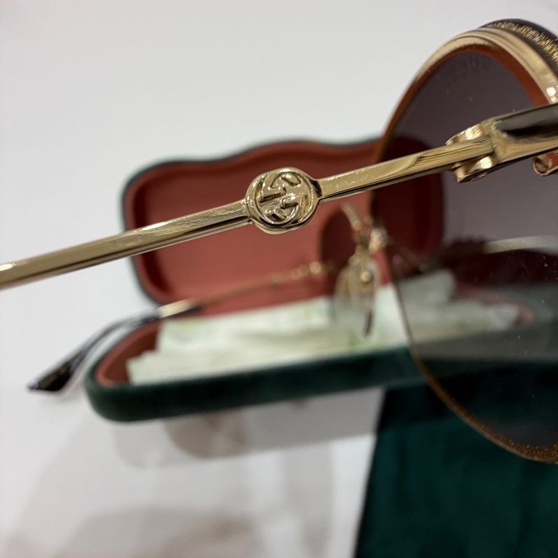 gucci GG0228s 002 亮片 小蜜蜂 太陽眼鏡 墨鏡-12