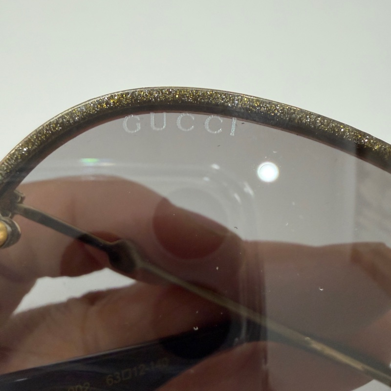 gucci GG0228s 002 亮片 小蜜蜂 太陽眼鏡 墨鏡-16