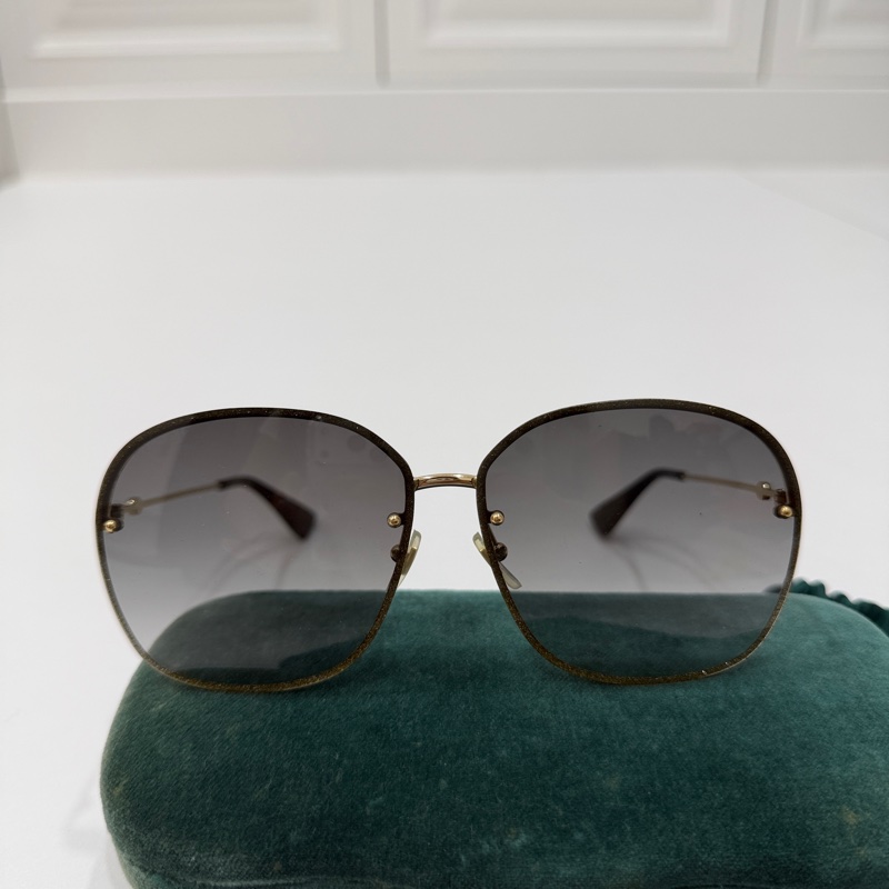 gucci GG0228s 002 亮片 小蜜蜂 太陽眼鏡 墨鏡-19