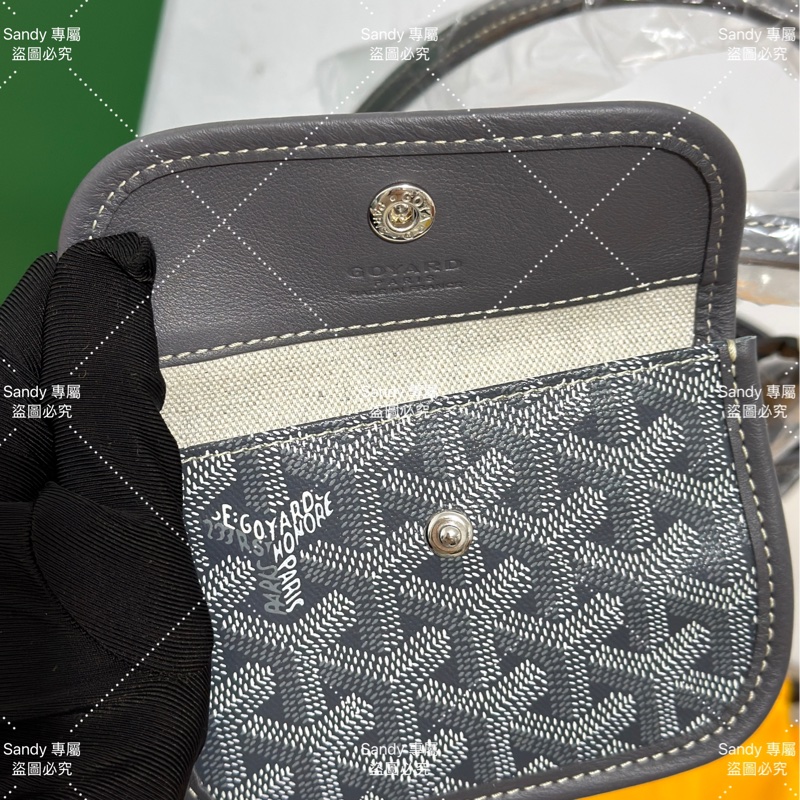 Goyard mini tote 菜籃 灰色 全新全配-15