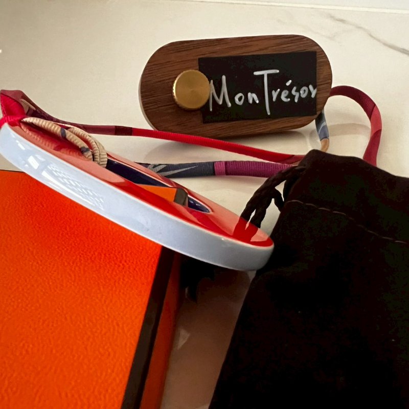 Hermès 愛馬仕 全新項鍊PICHENT橙果色/收藏閒置品釋出(購證)-1