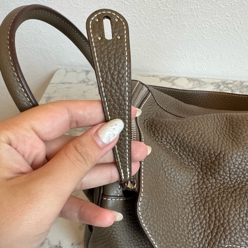 Hermes大象灰銀釦lindy30  價超甜😍-12