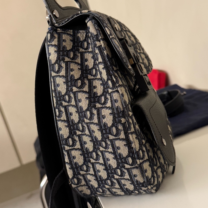DIOR Saddle 老花後背包/ 男女皆適合-5
