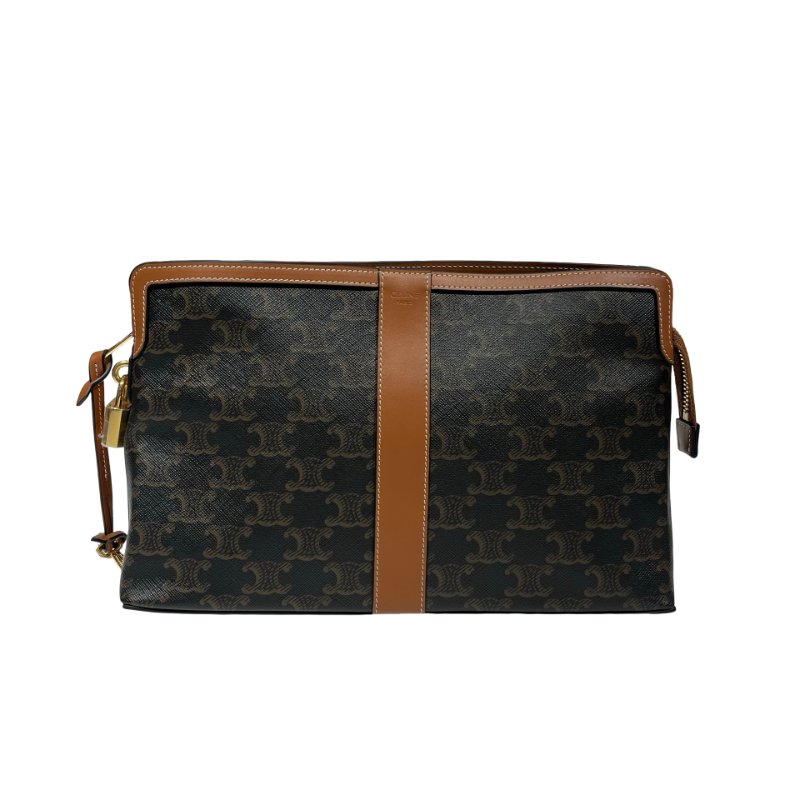 CELINE CLUTCH TRIOMPHE CANVAS-0