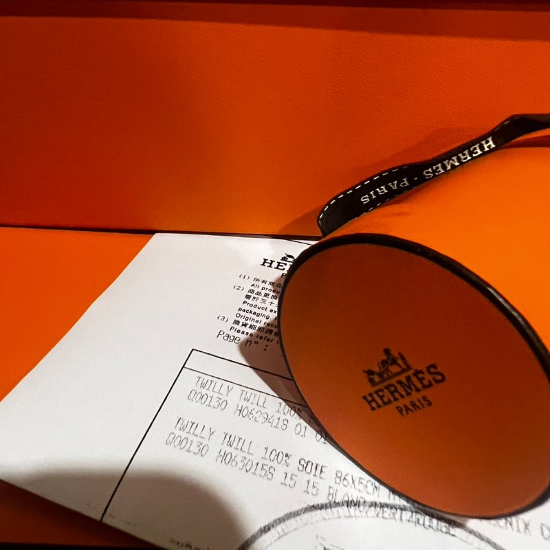 Hermès 愛馬仕 全新絲巾TWILLY 絕版(附購證)-4