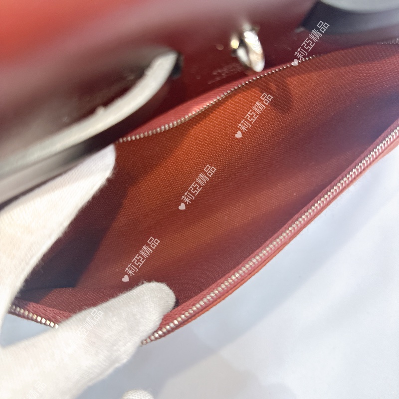 莉亞精品♡ Hermes herbag31 暗紅Z刻 二手美包-13
