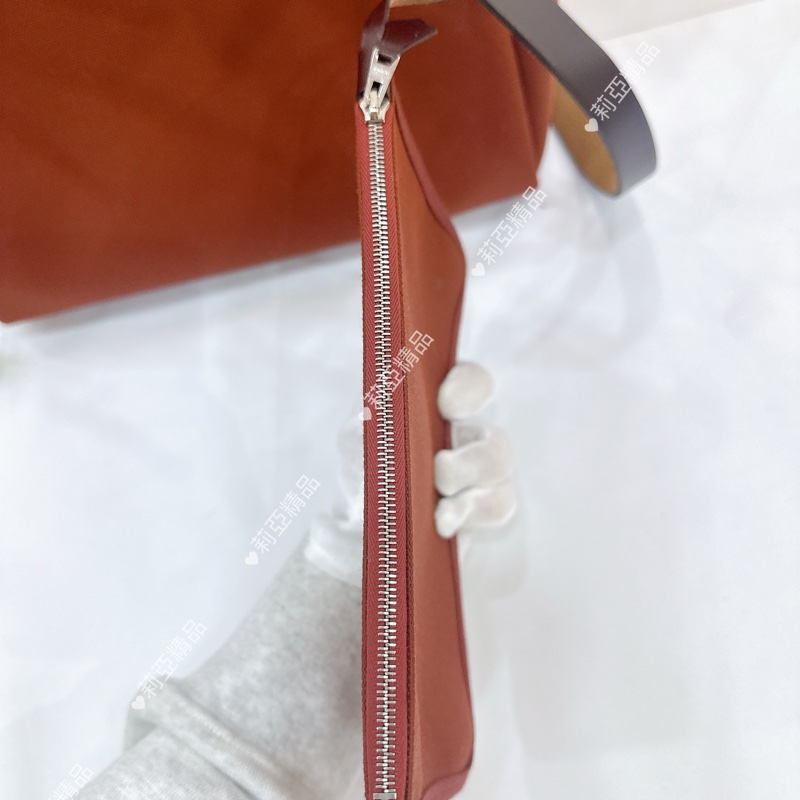 莉亞精品♡ Hermes herbag31 暗紅Z刻 二手美包-19