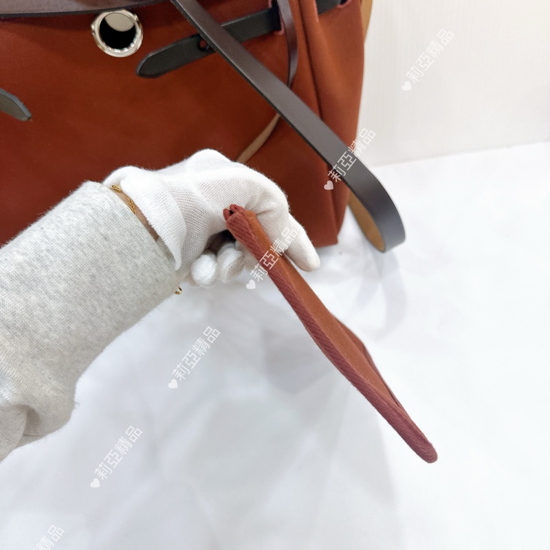 莉亞精品♡ Hermes herbag31 暗紅Z刻 二手美包-22