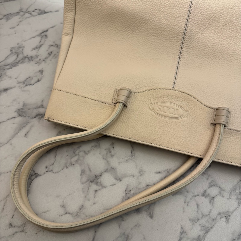 TOD’S米白手提托特包 價超甜✨-16
