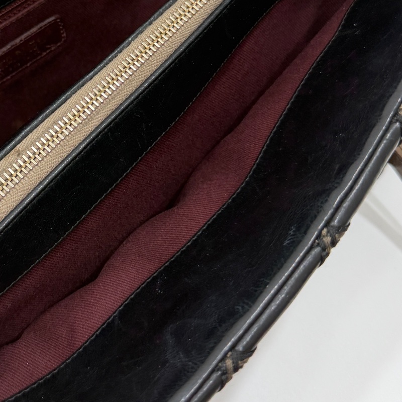 CHANEL 香奈兒 黑金 菱格 牛皮 托特包 手提包 肩背包 側背包-41