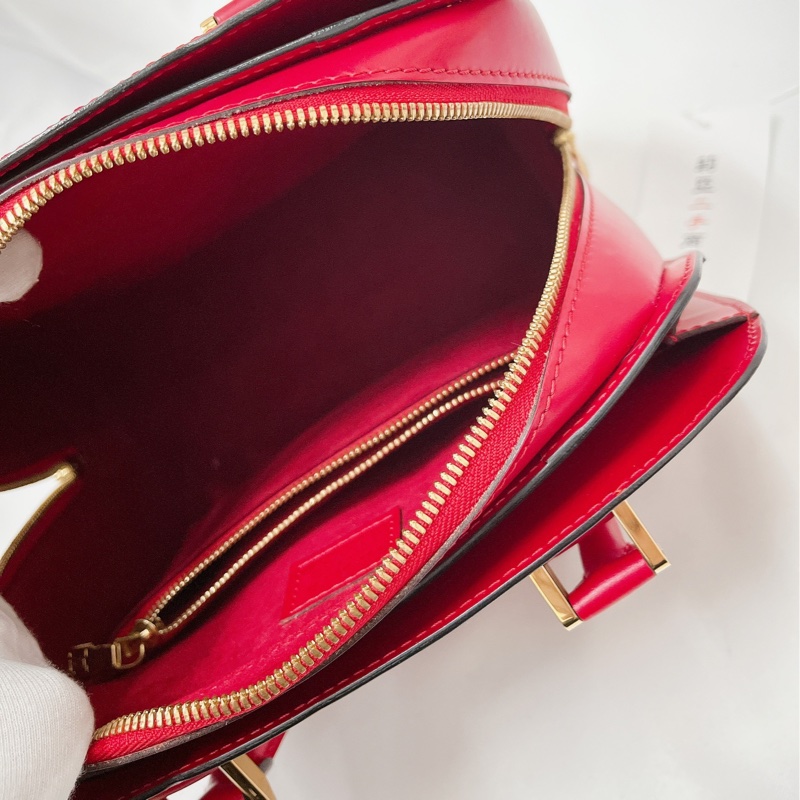 莉亞精品♡LV M52057 水波紋手提包 紅色 二手-17