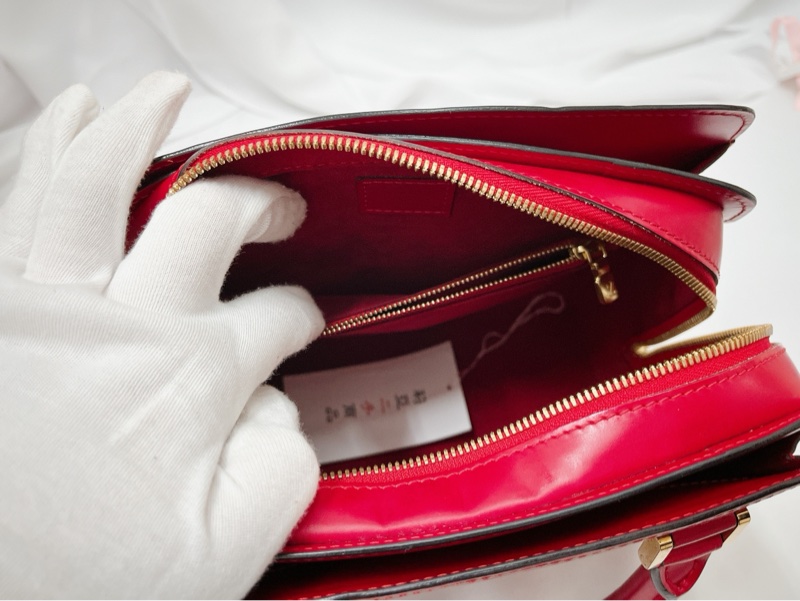 莉亞精品♡LV M52057 水波紋手提包 紅色 二手-18