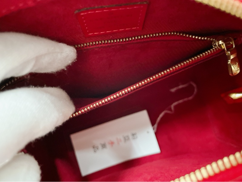 莉亞精品♡LV M52057 水波紋手提包 紅色 二手-19