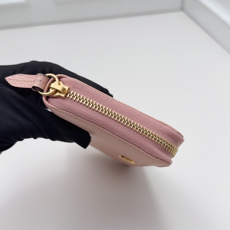 99新古馳GUCCI粉色全皮長款錢包錢夾-8