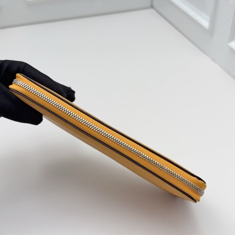 99新CELINE檸檬黃長款錢包-3