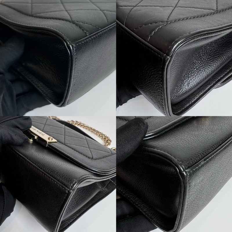 CHANEL 23開 黑牛皮CLICK 兩用包-9