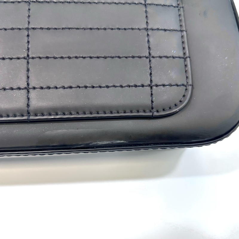 Chanel滑面牛皮雙蓋下銀釦單鏈包A29303-7