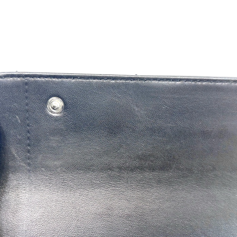 Chanel滑面牛皮雙蓋下銀釦單鏈包A29303-14