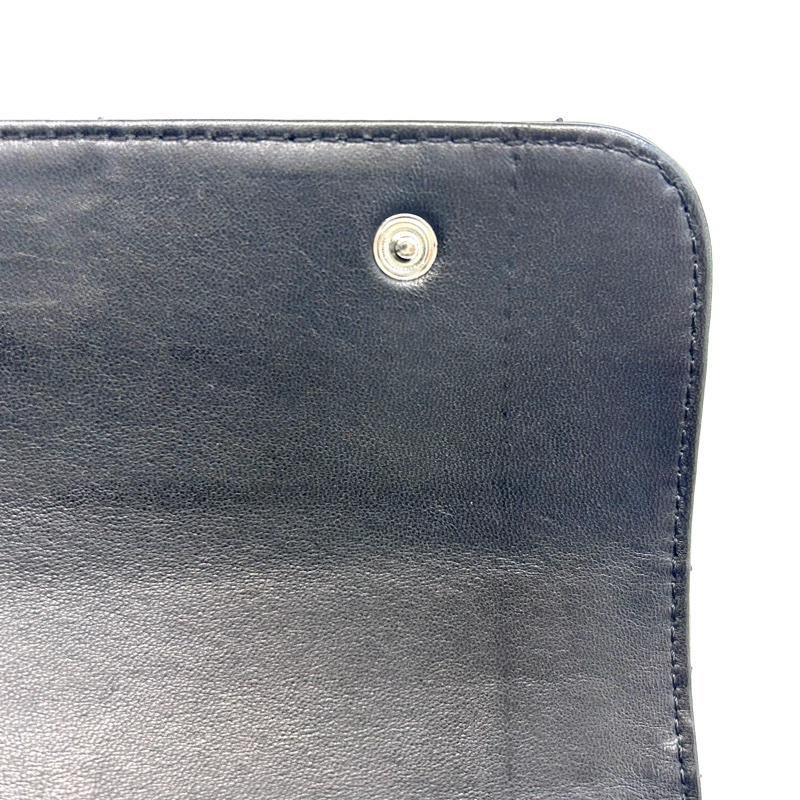 Chanel滑面牛皮雙蓋下銀釦單鏈包A29303-15