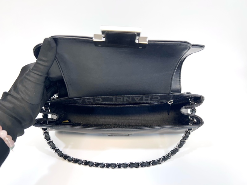 香奈兒千禧年Vintage 冰格紋Chanel牛皮雙蓋銀釦單肩包A29303-7