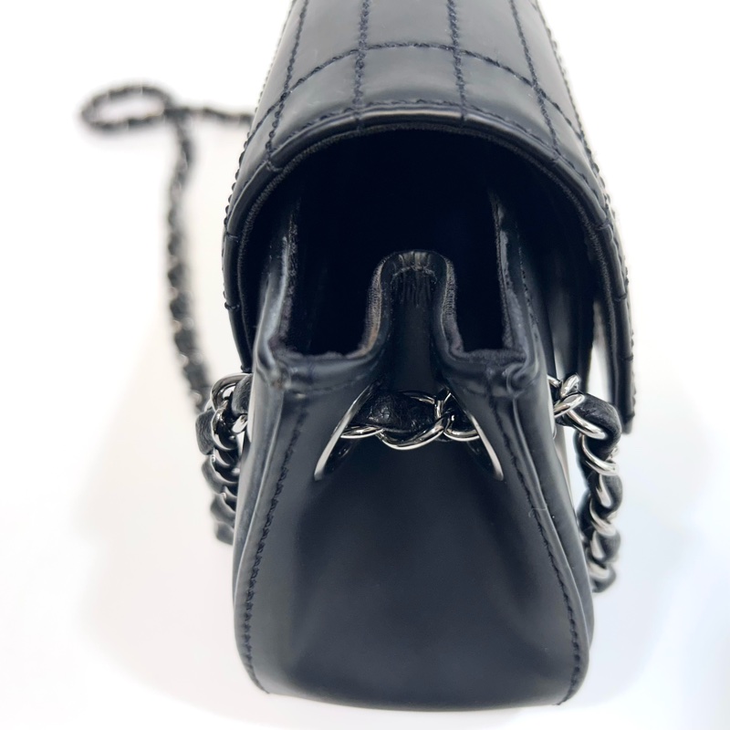 香奈兒千禧年Vintage 冰格紋Chanel牛皮雙蓋銀釦單肩包A29303-8