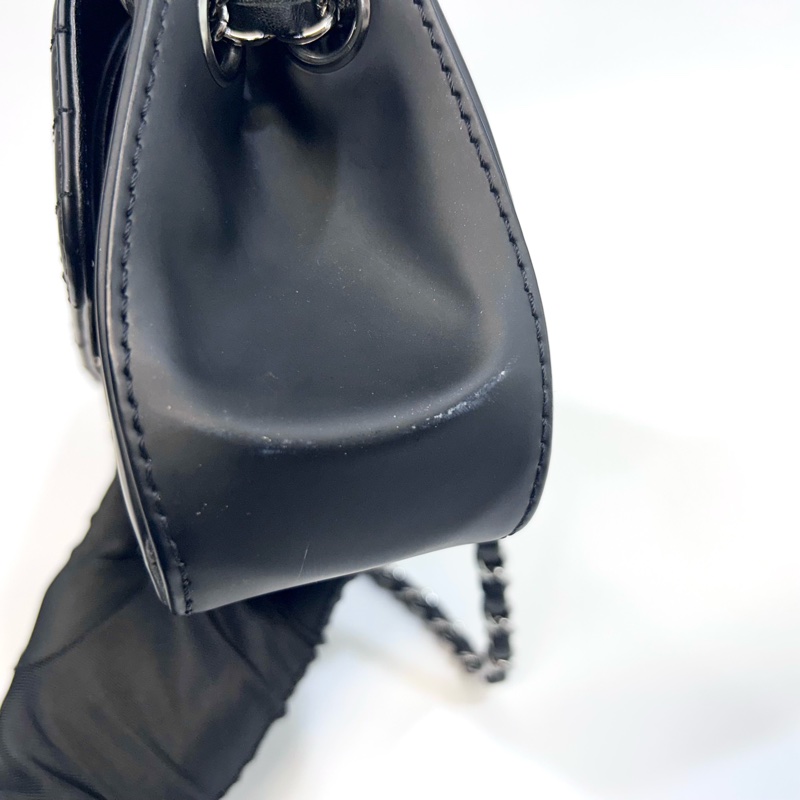 香奈兒千禧年Vintage 冰格紋Chanel牛皮雙蓋銀釦單肩包A29303-10