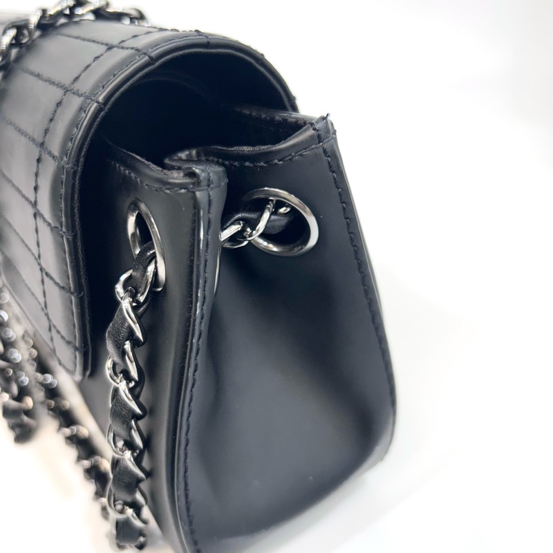 香奈兒千禧年Vintage 冰格紋Chanel牛皮雙蓋銀釦單肩包A29303-17