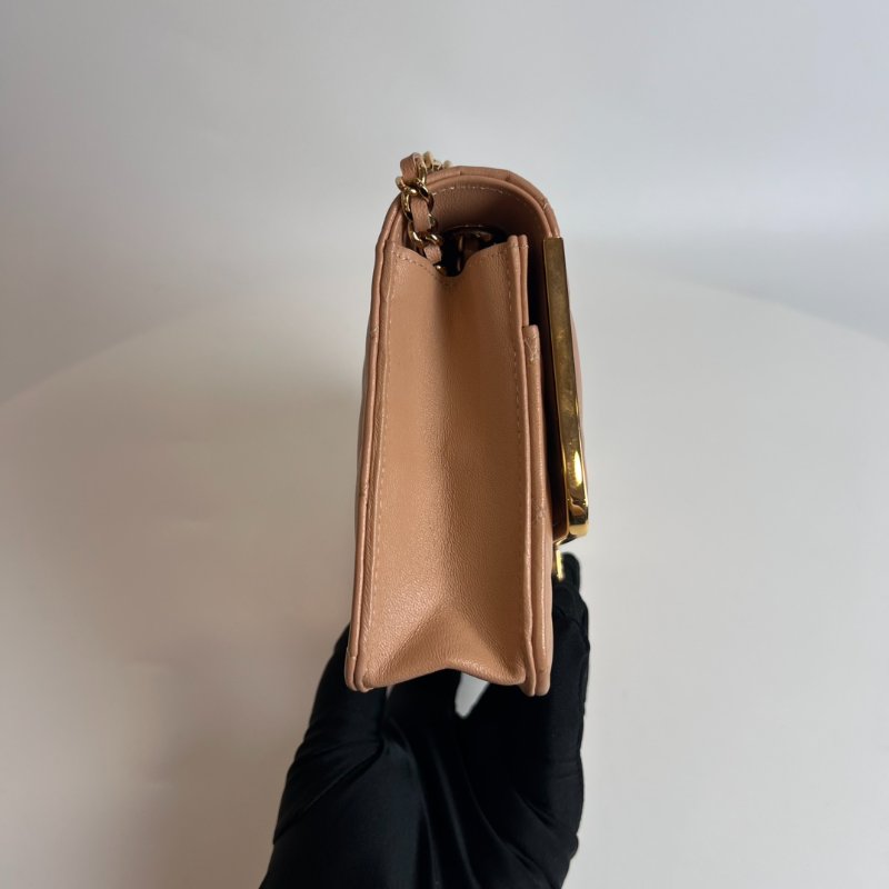 CHANEL 玫瑰金邊裸粉WOC AP2876/晶片款-2