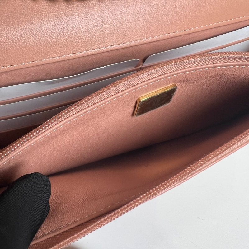 CHANEL 玫瑰金邊裸粉WOC AP2876/晶片款-7