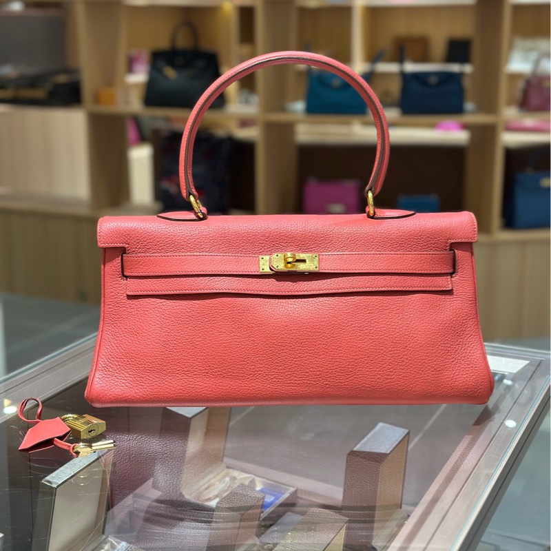 Hermes 爱马仕 Kelly shoulder金扣手提单肩包-0