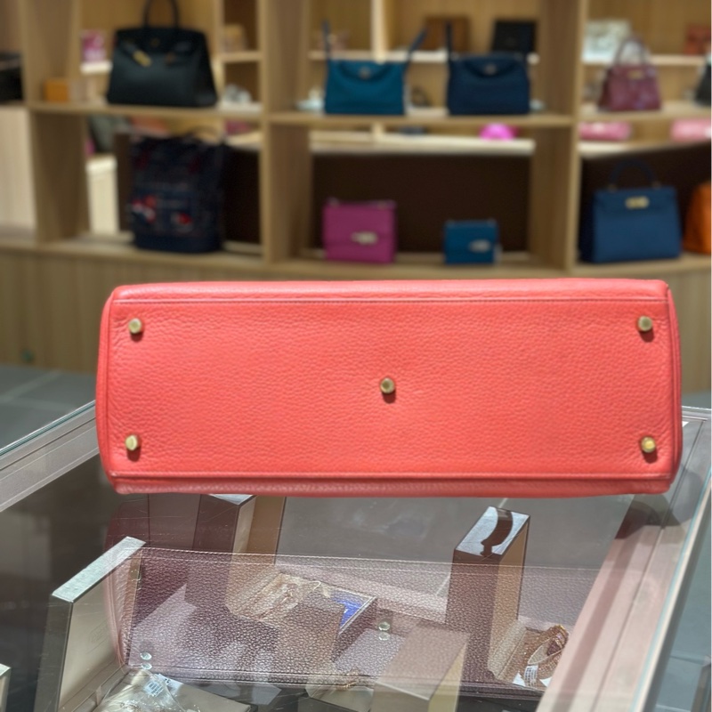 Hermes 爱马仕 Kelly shoulder金扣手提单肩包-3