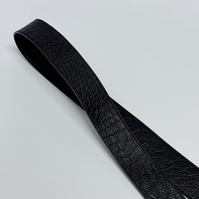 （極新🎁 超稀有） YSL “so black” 全黑鱷魚紋 斜背包 專櫃13萬！-17