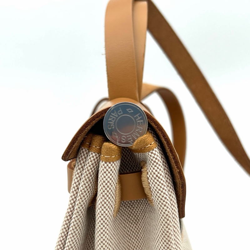 「JL精品代購」hermes herbag31塗鴉款 帆布拼皮2way-6