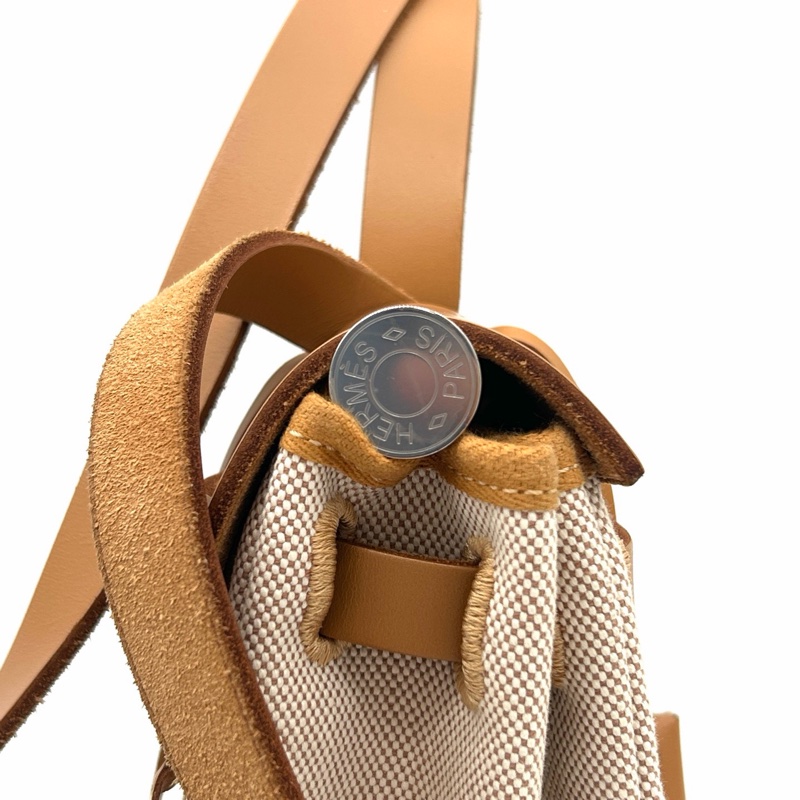 「JL精品代購」hermes herbag31塗鴉款 帆布拼皮2way-7