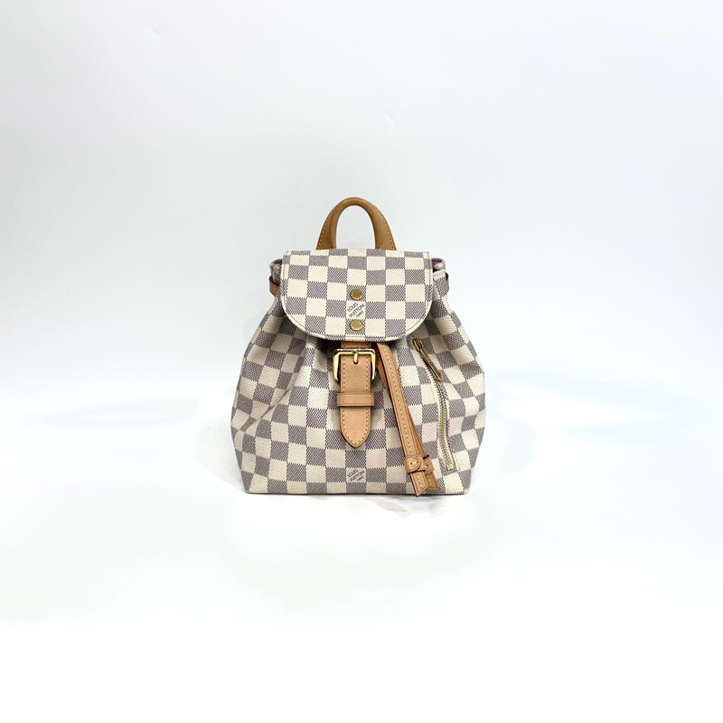 LV包包白色棋盤格SPERONE BB後背包N44026-0