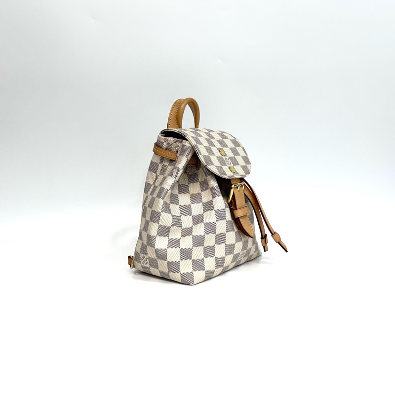 LV包包白色棋盤格SPERONE BB後背包N44026-3