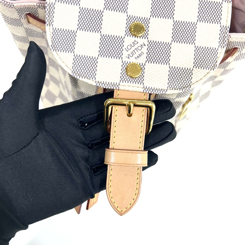 LV包包白色棋盤格SPERONE BB後背包N44026-15