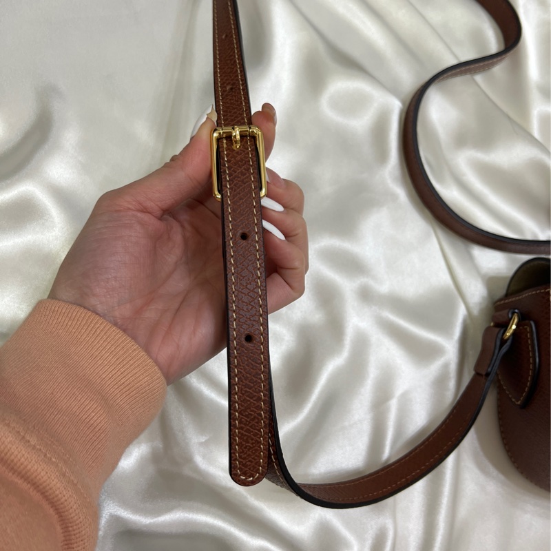 Longchamp ÉPURE 斜背袋 S 棕色-16