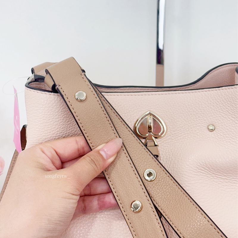 Kate Spade|KS 荔枝皮 拼色 兩用 水桶包-3