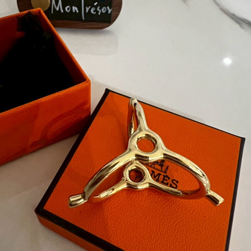 Hermès 愛馬仕全新絲巾環 收藏閒置品 釋出-0