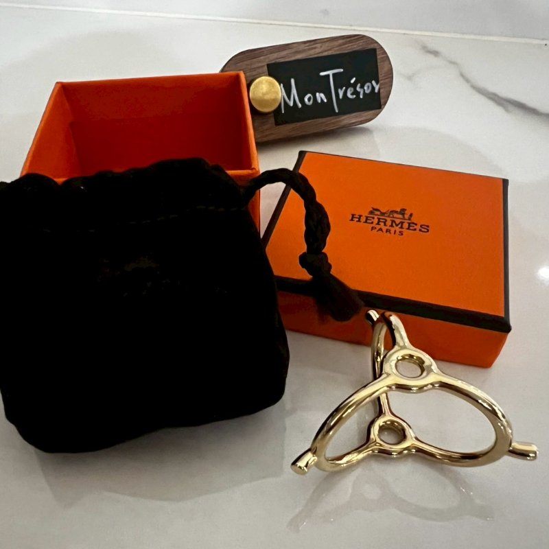 Hermès 愛馬仕全新絲巾環 收藏閒置品 釋出-1