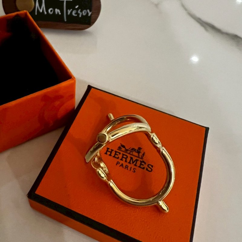 Hermès 愛馬仕全新絲巾環 收藏閒置品 釋出-2