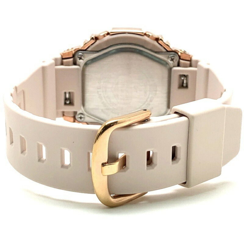 卡西歐 G-SHOCK GM-S2100PG-4A 金屬錶殼中型緊湊型腕錶，採用卡西歐橡木八角形錶殼、雙 LED 照明、粉金 IP 鍍層指針/數位雙顯，2023 年 8 月發售，Mikunigaoka 商店，ITA56SJ5HNVG-5