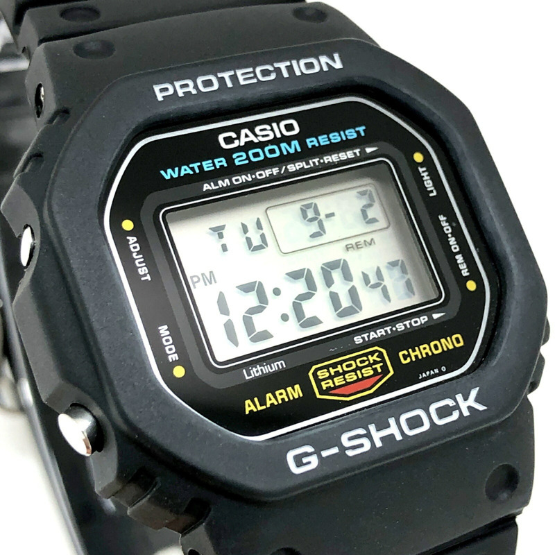 卡西歐 G-SHOCK DW-5600C-1V M901 手錶，官方修復版，200米防水，海外版，正品“生死時速”系列，基努·裡維斯電影《生死時速》同款，配有微型燈泡，旋入式後蓋，1987年6月發售，Mikunawokax-3