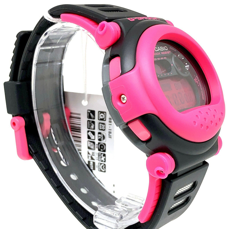 Casio G-SHOCK G-001-1B Jason Capsule Tough 復刻手錶，粉紅色 x 黑色，NEXAX DW-001 型號，2010 年 9 月發布，Mikunigaoka 商店，ITG9XT9G0FC4-1