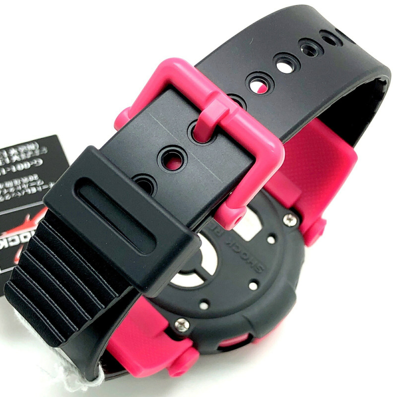 Casio G-SHOCK G-001-1B Jason Capsule Tough 復刻手錶，粉紅色 x 黑色，NEXAX DW-001 型號，2010 年 9 月發布，Mikunigaoka 商店，ITG9XT9G0FC4-6