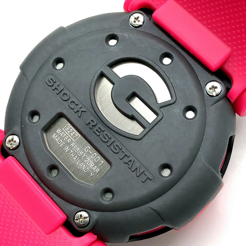 Casio G-SHOCK G-001-1B Jason Capsule Tough 復刻手錶，粉紅色 x 黑色，NEXAX DW-001 型號，2010 年 9 月發布，Mikunigaoka 商店，ITG9XT9G0FC4-7