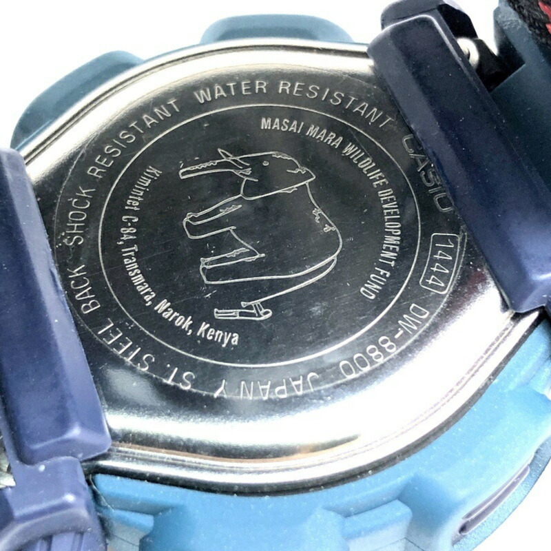 Casio G-SHOCK DW-8800MM-2T 手錶，代號 MASAIMARA，迷彩，Nu-EL 背光，耐低溫，金屬藍，1997 年 11 月發售，Mikunigaoka 商店，ITT4N8111URG-7