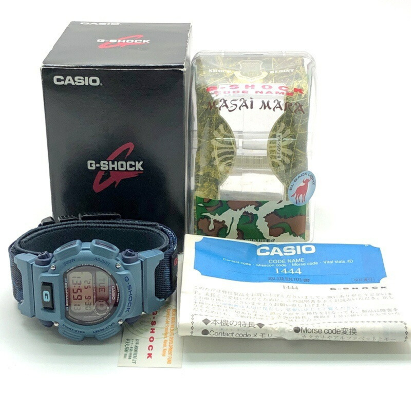 Casio G-SHOCK DW-8800MM-2T 手錶，代號 MASAIMARA，迷彩，Nu-EL 背光，耐低溫，金屬藍，1997 年 11 月發售，Mikunigaoka 商店，ITT4N8111URG-9